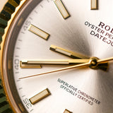 2023 Rolex Datejust 41 Silver Dial Fluted Jubilee Two Tone Yellow Gold