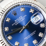 2023 Rolex Datejust 36 Blue Dial Fluted Oyster Bracelet Ref.126234