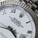 2024 Rolex Datejust 36 White Dial Fluted Jubilee Ref. 126234