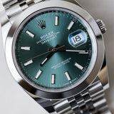 2024 Rolex Datejust 41 Green Dial 126300