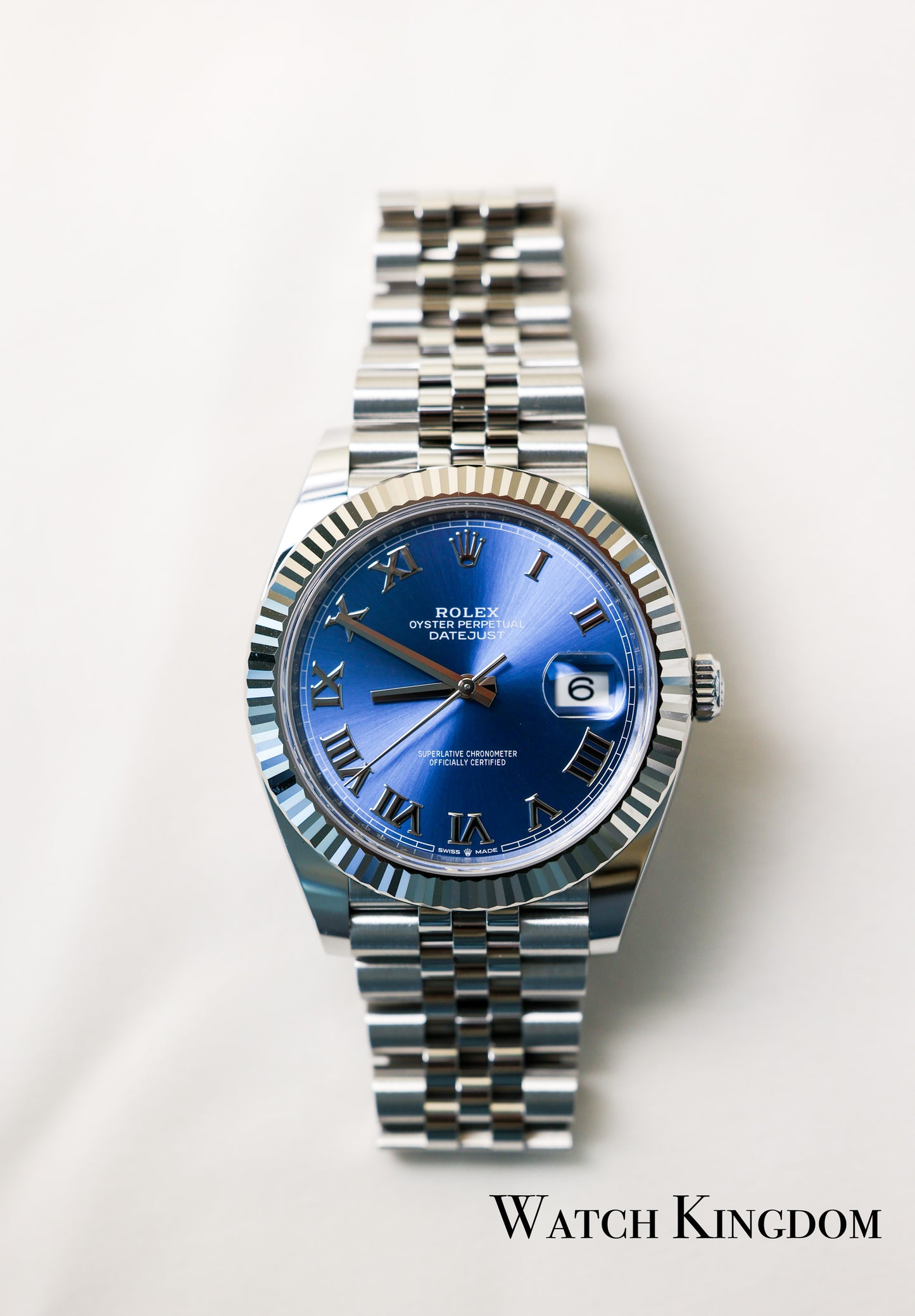 2023 Rolex Datejust 41 Blue Roman Numerals Dial Fluted Jubilee