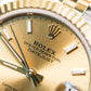 2023 Rolex Datejust 31 Champagne Dial Fluted Jubilee Two Tone Yellow Gold