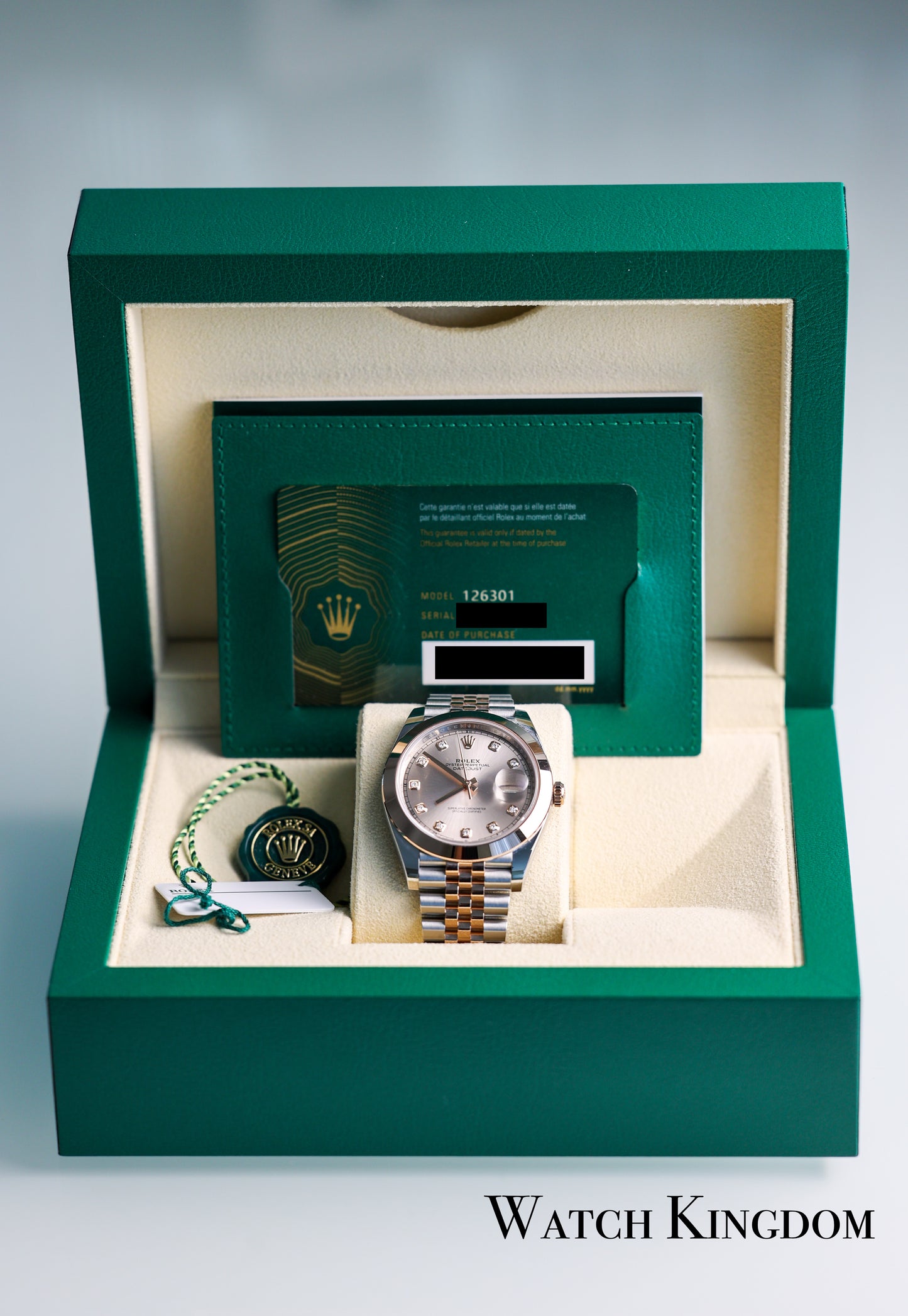 2023 Rolex Datejust 41 Sundust Diamonds Dial Two Tone Rose Gold