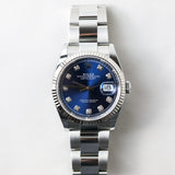 2023 Rolex Datejust 36 Blue Dial Fluted Oyster Bracelet Ref.126234