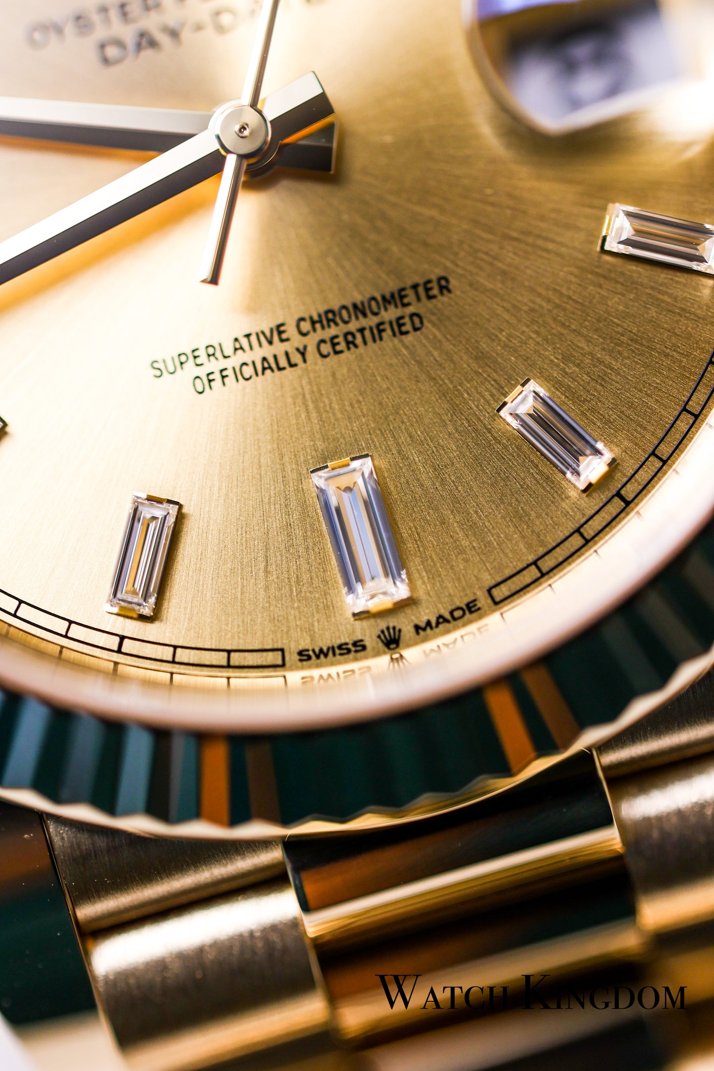 2023 Rolex Daydate 40 Champagne Diamonds Dial Yellow Gold