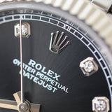 2023 Rolex Datejust 41 Black Diamonds Dial Fluted Jubilee Ref.126334