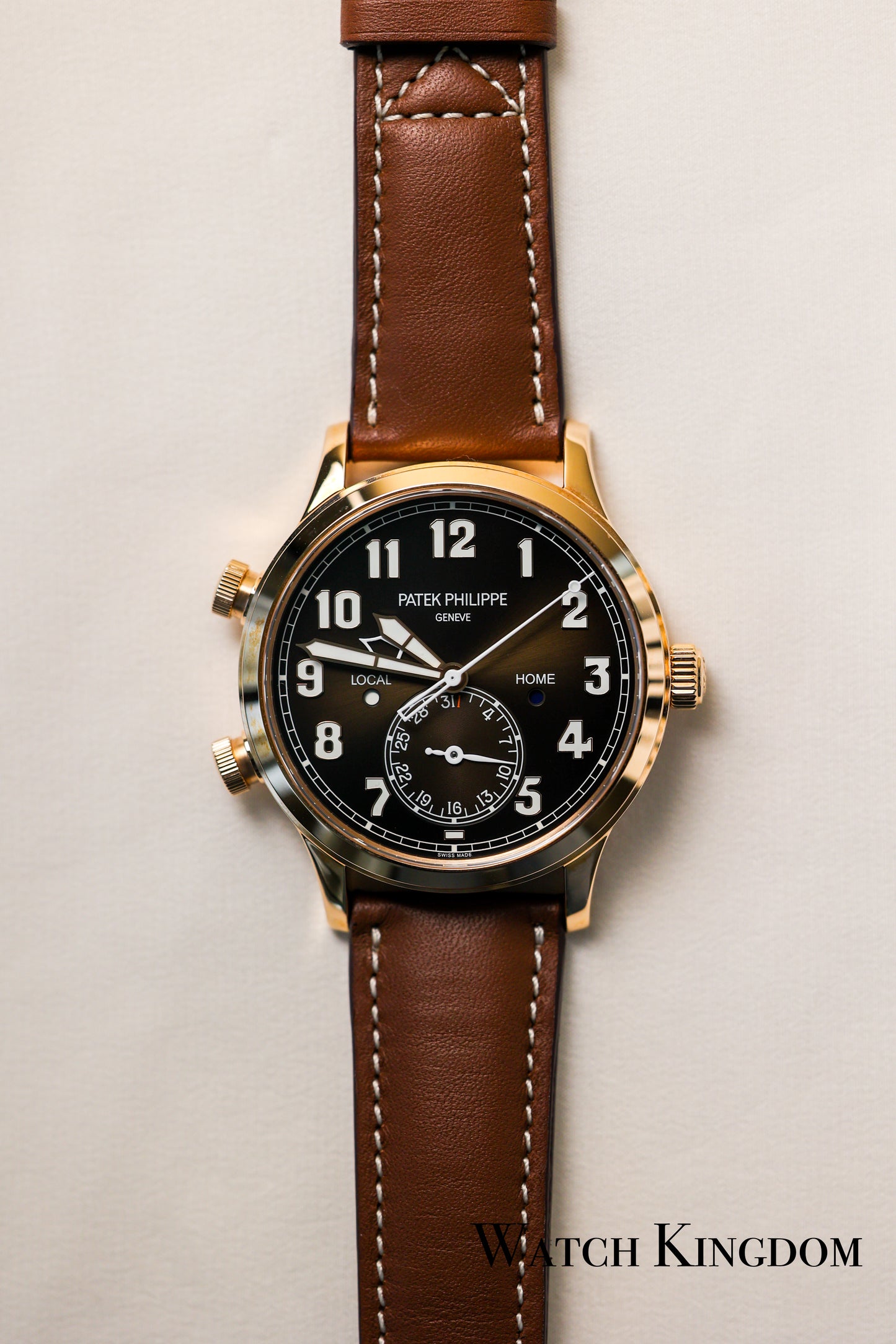 2019 Patek Philippe 5524R-001 Complications Calatrava Pilot Travel Time Rose Gold