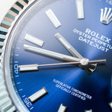 2023 Rolex Datejust 41 Blue Dial Fluted Jubilee