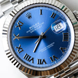 2024 Rolex Datejust Azzurro Blue Dial Fluted Jubilee Ref. 126334