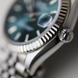 2023 Rolex Datejust 31 Green Dial Fluted Jubilee