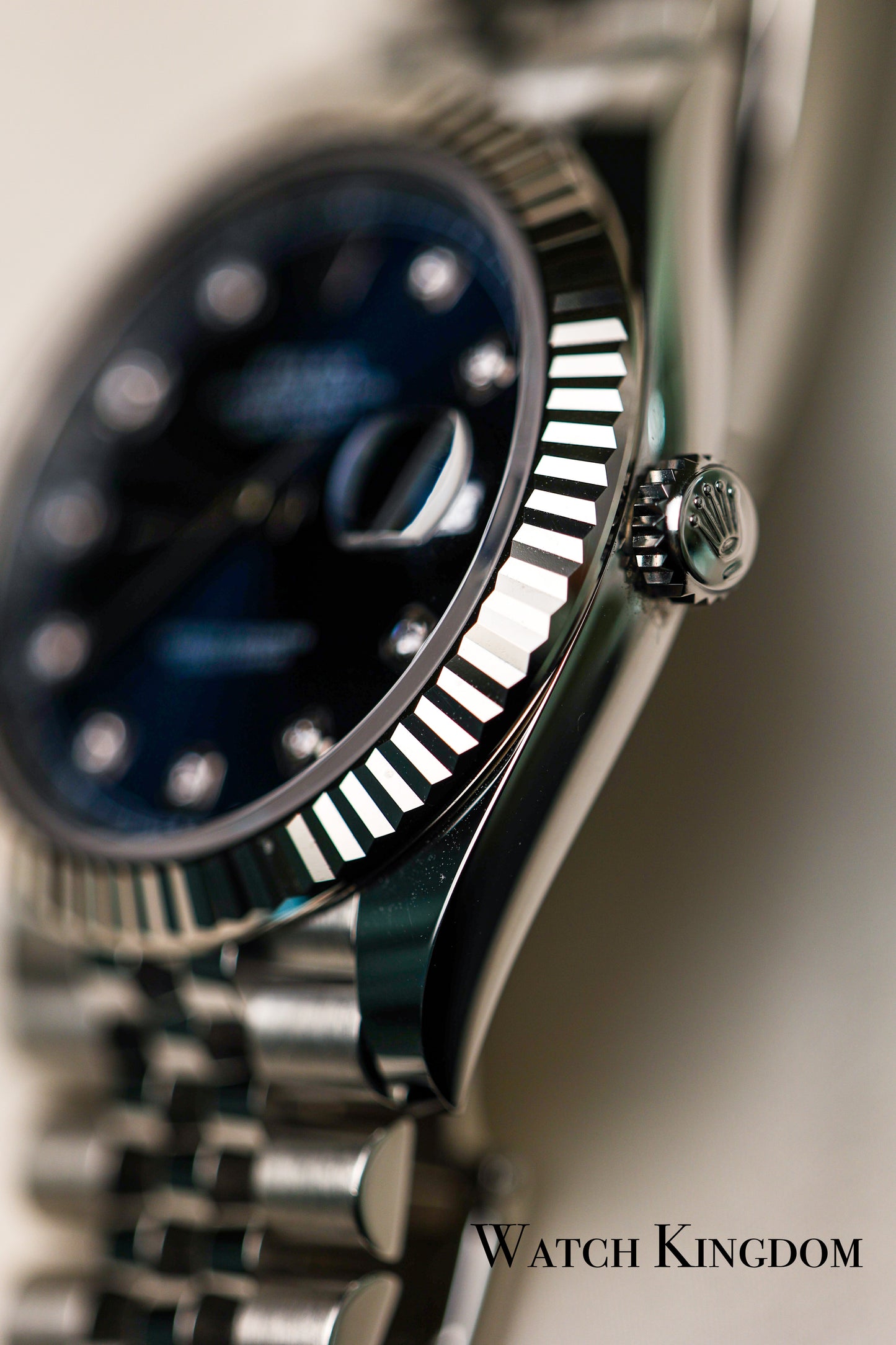 2022 Rolex Datejust 41 Blue Diamonds Dial Fluted Jubilee
