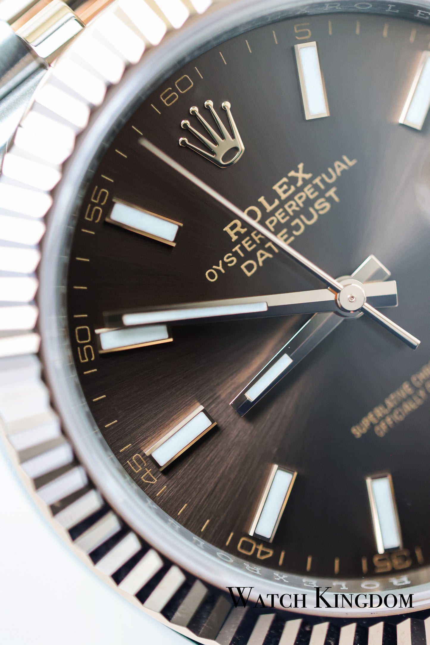 2023 Rolex Datejust 41 Chocolate Index Dial Fluted Jubilee Two Tone Rose Gold
