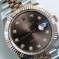2023 Rolex Datejust 41 Chocolate Diamonds Dial Fluted Jubilee Two Tone Rose Gold