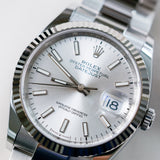 2023 Rolex Datejust 36 Silver Dial Fluted Oyster