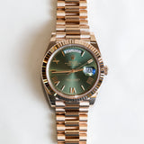 2024 Rolex Daydate 40 Olive Dial Rose Gold 228235