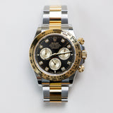 2023 Rolex Cosmograph Daytona Black Dial Two Tone YG