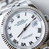 2024 Rolex Datejust 36 White Dial Fluted Jubilee Ref. 126234