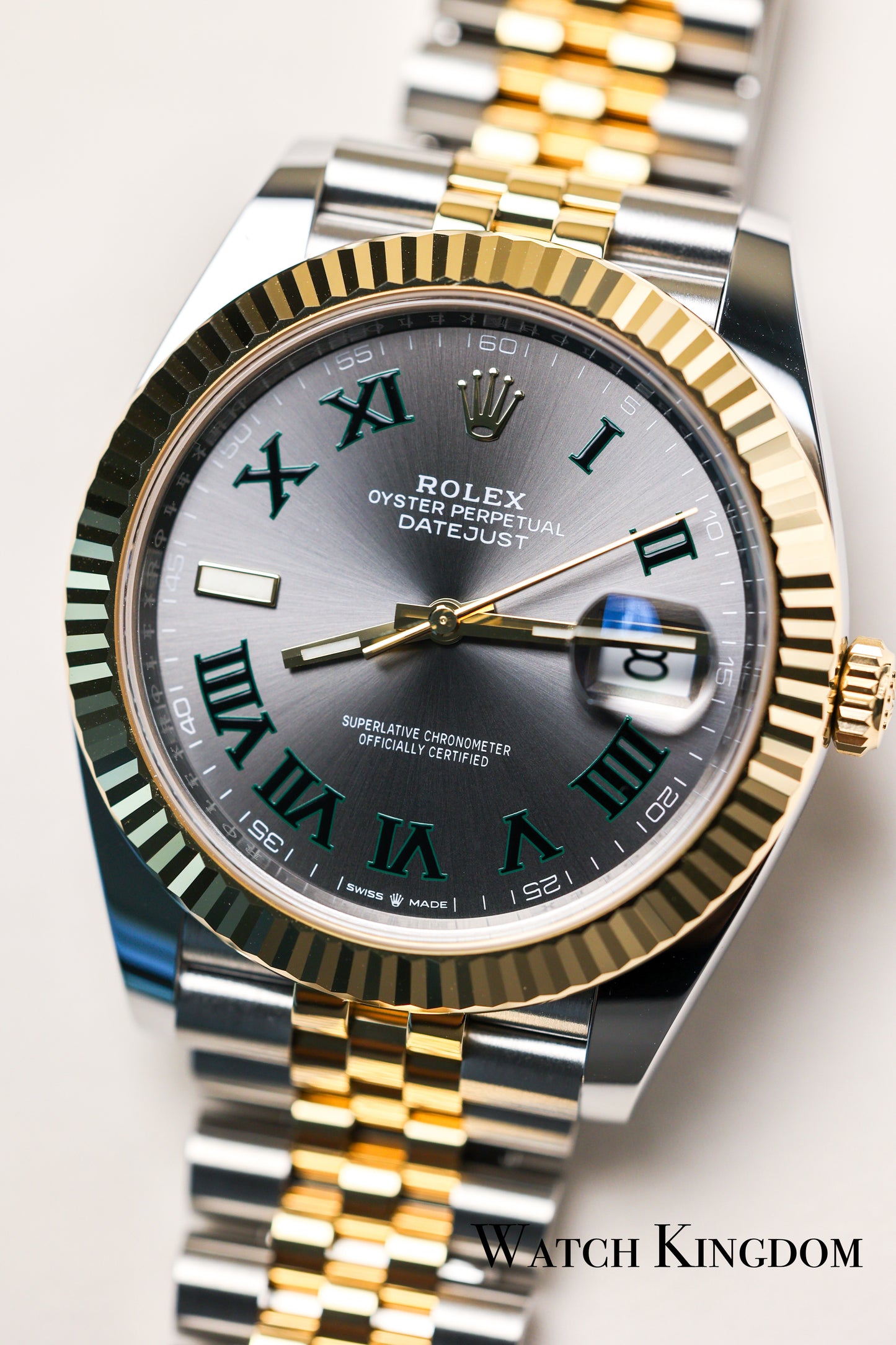 2023 Rolex Datejust 41 Fluted Jubilee Two Tone Yellow Gold ‘Wimbeldon’