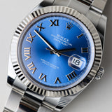 2024 Rolex Datejust 41 Blue Dial Fluted Ouster