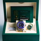 2023 Rolex Blue Submariner Two Tone Yellow Gold