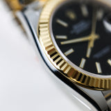 2024 Rolex Datejust 41 Black Dial Fluted Jubilee Two Tone YG Ref. 126333