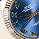 2023 Rolex Datejust 41 Blue Dial Fluted Jubilee