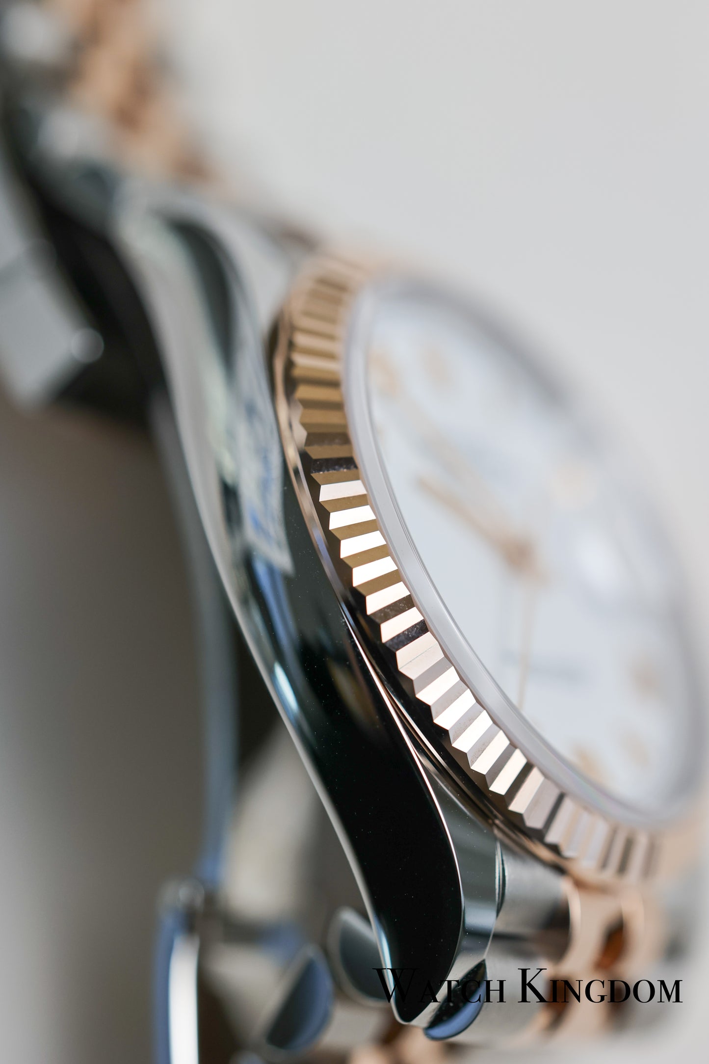 2023 Rolex Datejust 36 White Dial Fluted Jubilee Two Tone Rose Gold