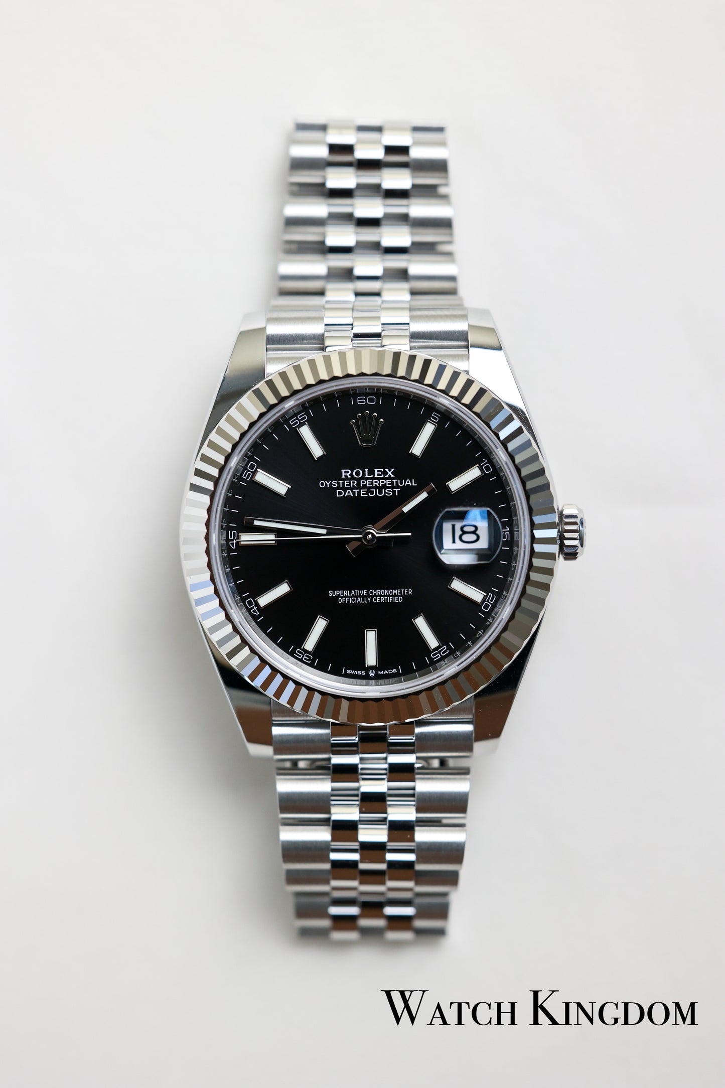 2023 Rolex Datejust 41 Black Dial Fluted Jubilee