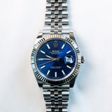 2023 Rolex Datejust 41 Blue Dial Fluted Jubilee