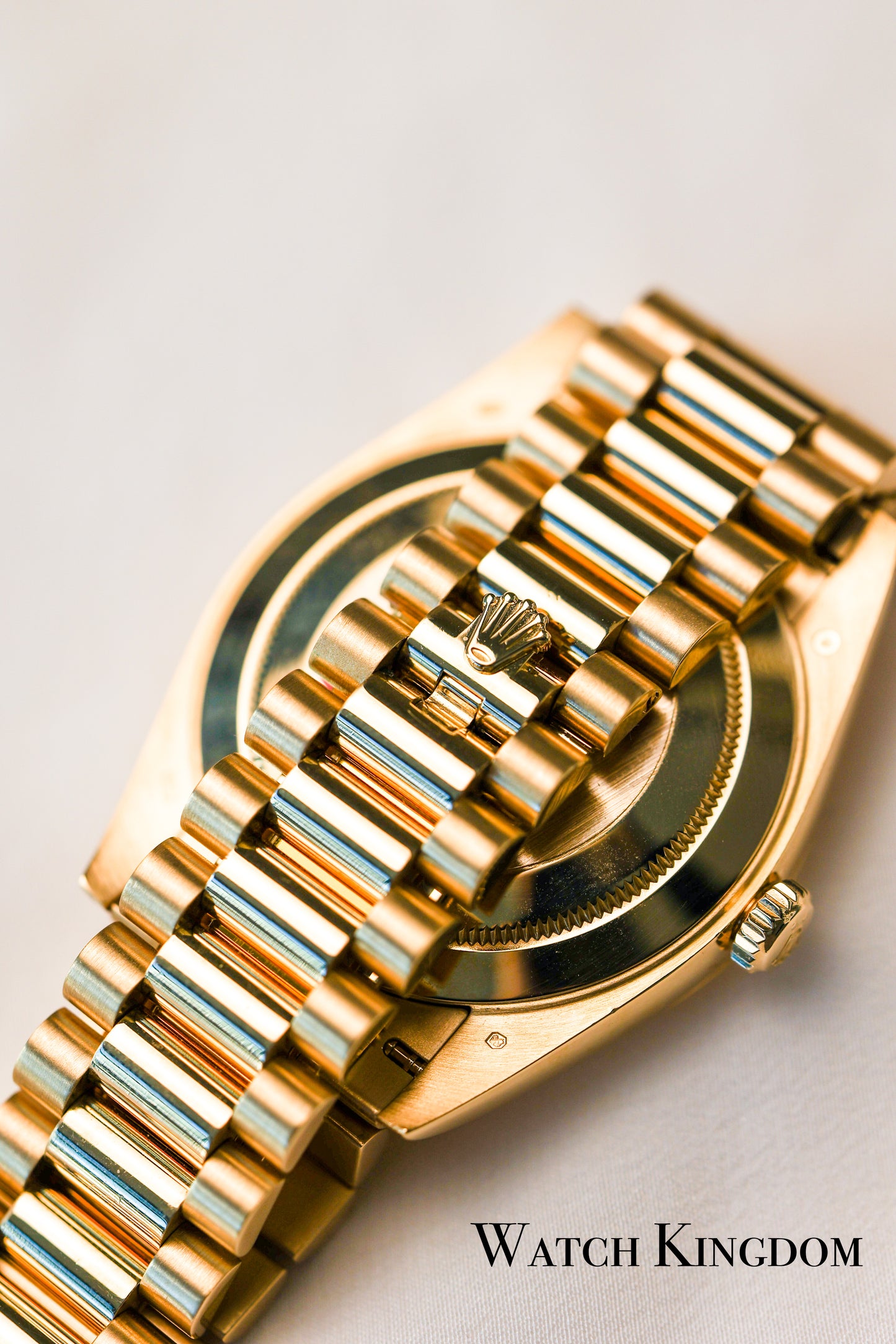 2018 Rolex Daydate 40 Champagne Diamonds Dial Yellow Gold