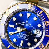 2023 Rolex Blue Submariner Two Tone Yellow Gold