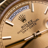 2023 Rolex Daydate 36 Champagne Dial Yellow Gold