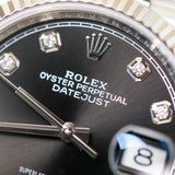 2021 Rolex Datejust 36 Black Diamonds Dial Fluted Jubilee