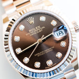 2023 Rolex Datejust 31 Chocolate Dial Rose Gold