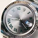 2024 Rolex Datejust 41 Slate Dial Fluted Oyster Bracelet