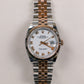 2023 Rolex Datejust 36 White Dial Fluted Jubilee Two Tone Rose Gold