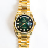 2024 Rolex Daydate 36 Green Dial 128238