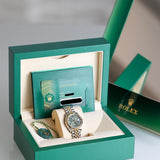 2024 Rolex Datejust 31 Green Dial Two Tone YG