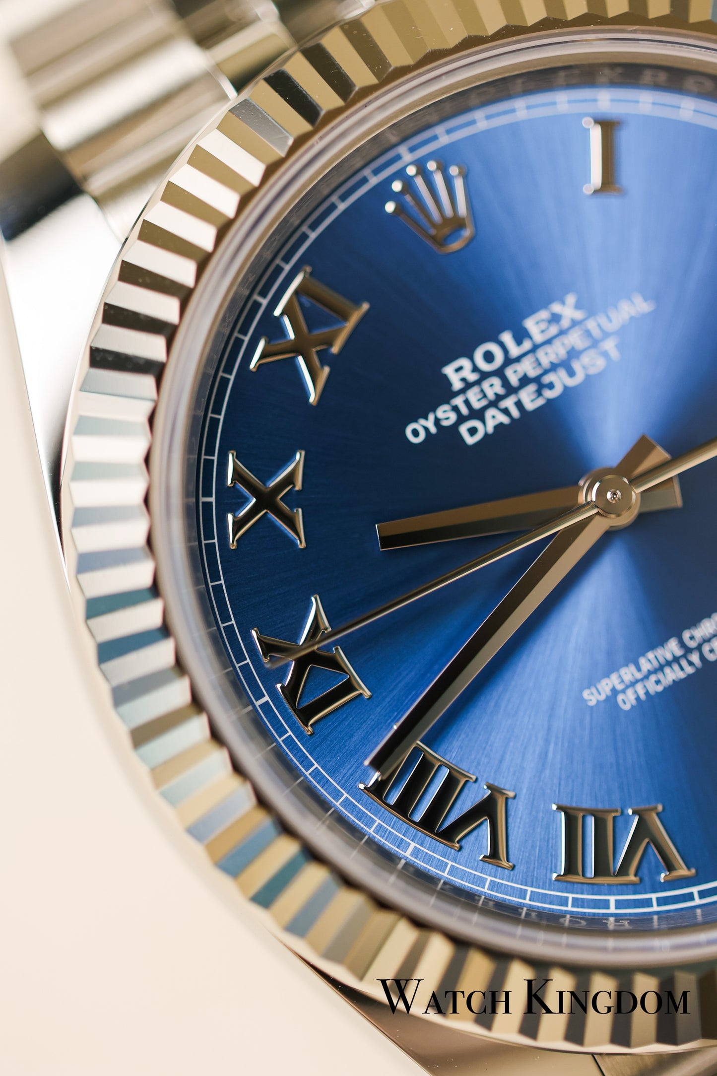 2023 Rolex Datejust 41 Blue Roman Numerals Dial Fluted Jubilee