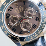 2015 Rolex Daytona Chocolate Dial Leather Strap