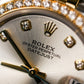 2023 Rolex Datejust 31 Diamonds Bezel Silver Dial Jubilee Two Tone Yellow Gold