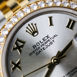 2024 Rolex Datejust 31 Silver Dial Diamonds Bezel Jubilee Ref.278383RBR