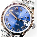 2024 Rolex Datejust 31 Blue Dial Fluted Jubilee