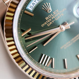 2024 Rolex Daydate 40 Olive Dial Rose Gold 228235