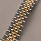 202x Rolex Datejust 36 Black Diamonds Dial Fluted Jubilee Two Tone Yellow Gold