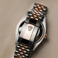 2023 Rolex Datejust 36 Silver Motif Dial Fluted Jubilee Two Tone Rose Gold