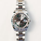 2024 Rolex Datejust 41 Slate Dial Fluted Oyster Bracelet