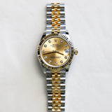 2024 Rolex Datejust 31 Champagne Dial Fluted Jubilee Two Tone YG 278273