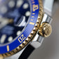 2023 Rolex Blue Submariner Two Tone Yellow Gold