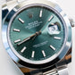2023 Rolex Datejust 41 Mint Green Dial Smooth Bezel Oyster Bracelet